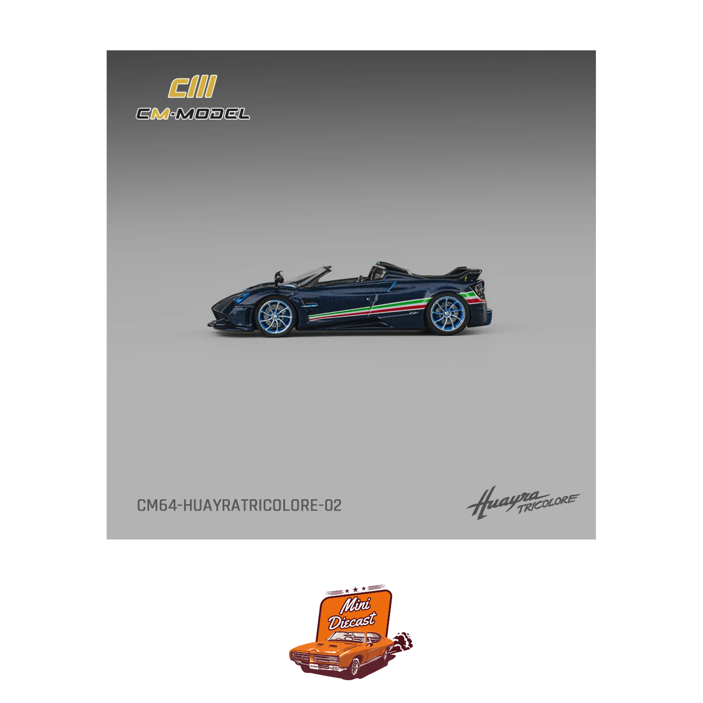 CM Model Pagani Huayra Tricolore (CM64-HUAYRATRICOLORE-02)