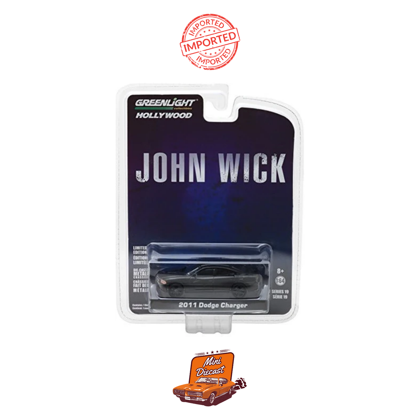 GreenLight John Wick 2011 Dodge Charger – Black (Imported)
