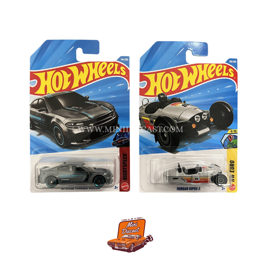 Hot Wheels Mainline (Set of 2) – ’20 Dodge Charger Hellcat / Morgan Super 3