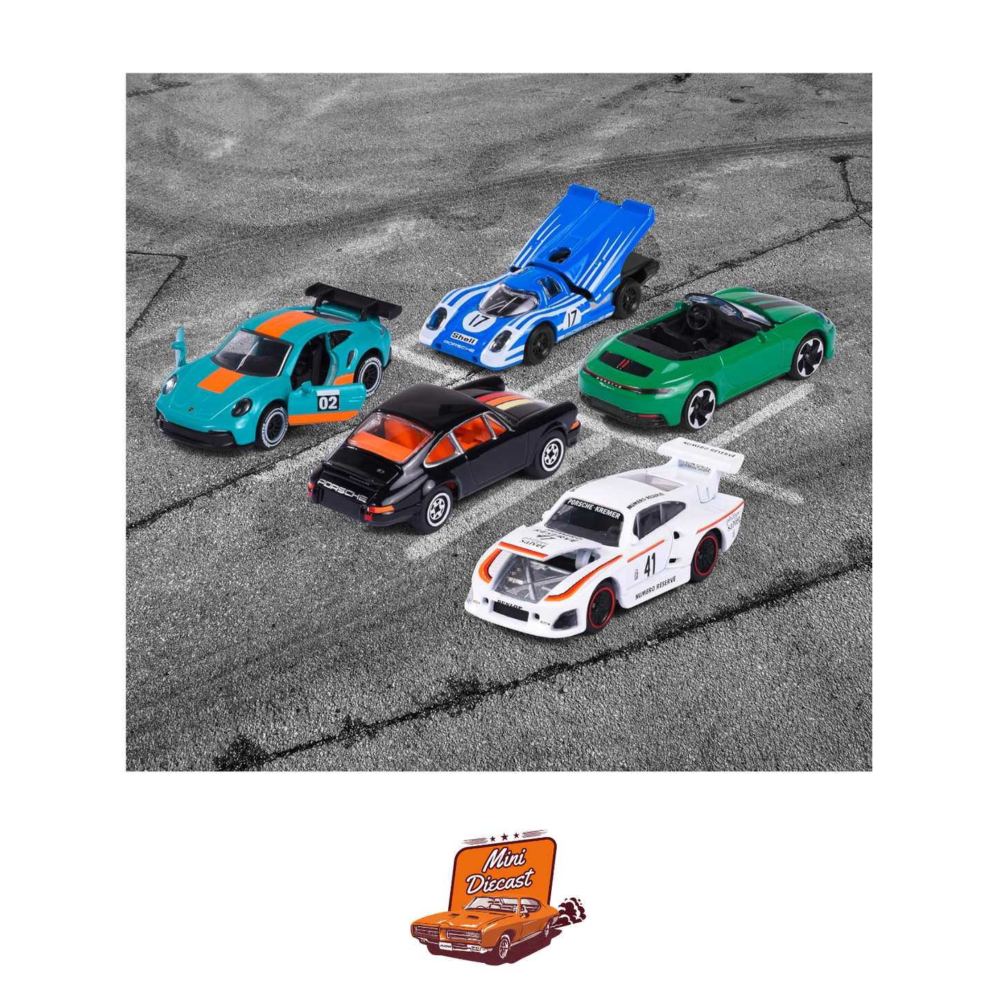 Majorette Porsche Edition – 5 Cars Gift Pack