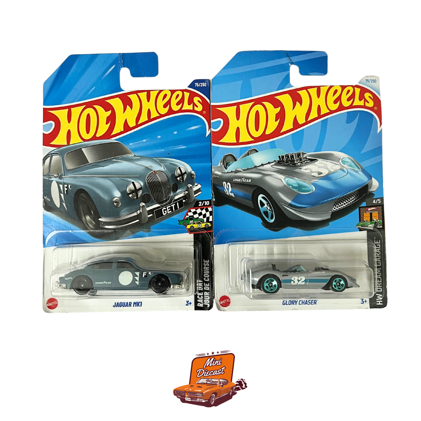 Hot Wheels Mainline (Set of 2) – Jaguar MK1 / Glory Chaser