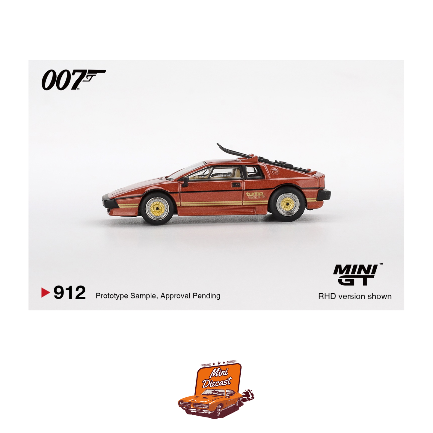 Mini GT #912 Lotus Esprit Turbo Copper Fire Metallic “For Your Eyes Only” – Coming Soon (ETA: March End 2026)