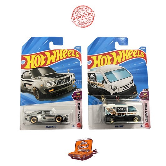 Hot Wheels Mainline (Set of 2) – Mazda RX-3 / Kei Swap (Imported)