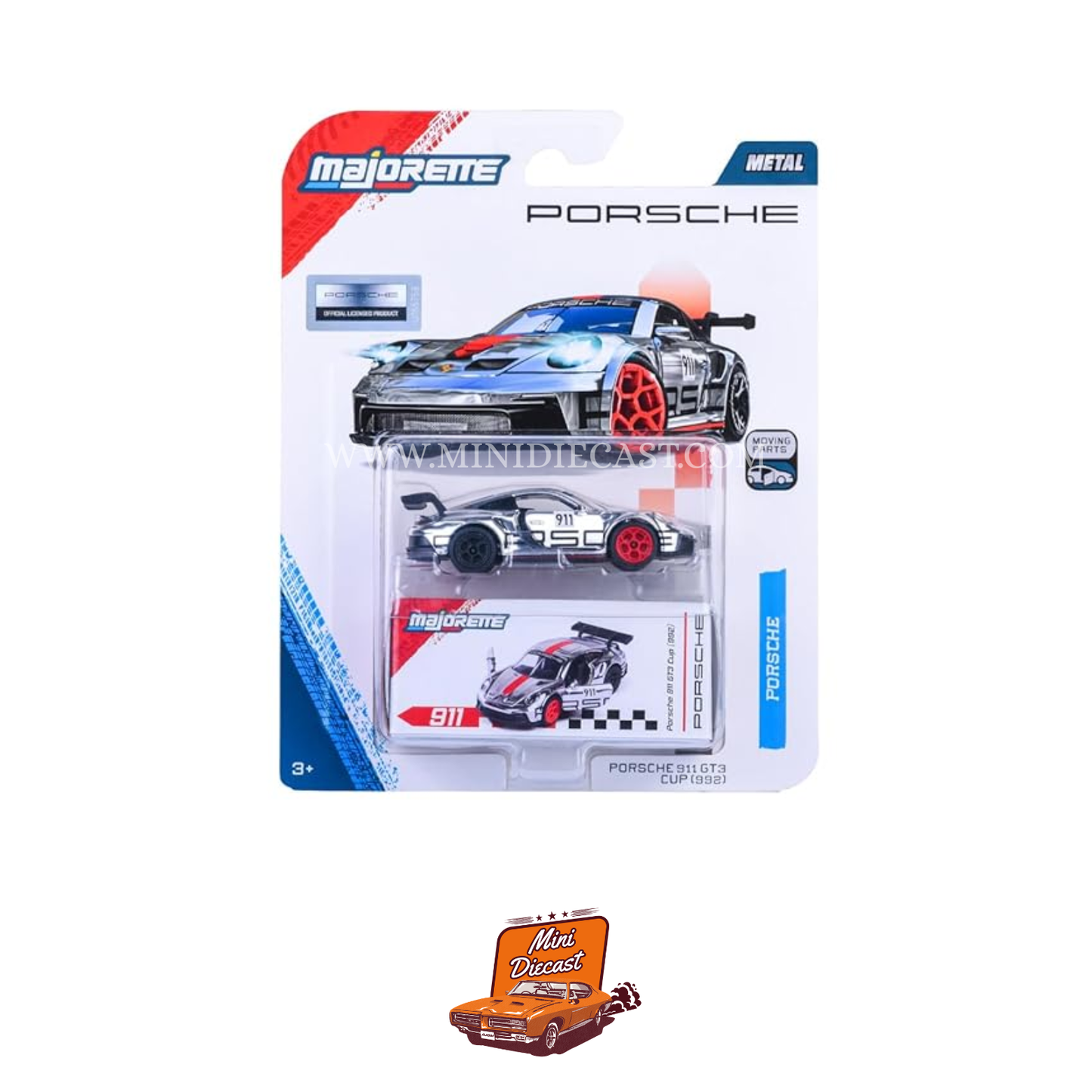 Majorette Porsche Deluxe Cars Porsche 911 GT3 Cup (992)