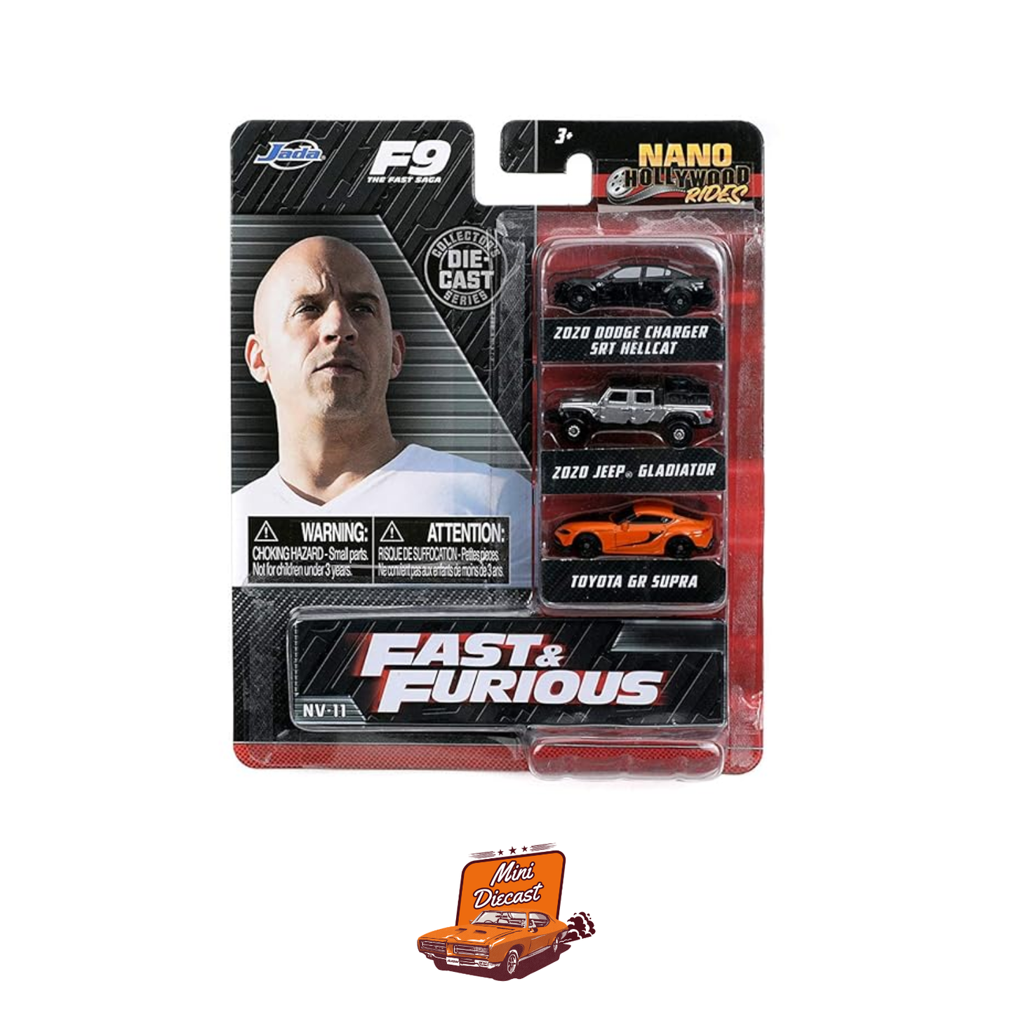 Jada Nano Hollywood Rides – Fast & Furious (3 Pack)