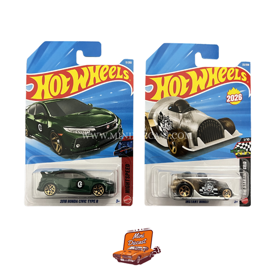 Hot Wheels Mainline (Set of 2) – 2018 Honda Civic Type R / Instant Boost