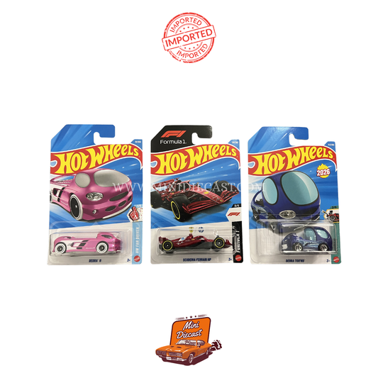 Hot Wheels Mainline (Set of 3) – Deora II / Scuderia Ferrari HP / Deora II (Tooned) (Imported)