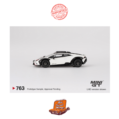 Mini GT #763 Lamborghini Huracán Sterrato Bianco Asopo (Imported)