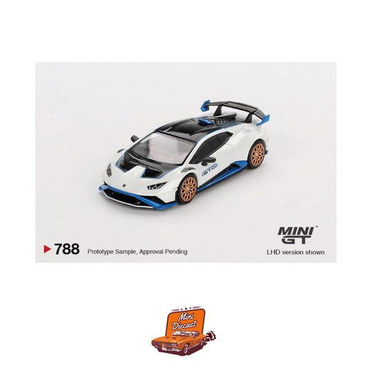 Mini GT #788 Lamborghini Huracán STO – Bianco Asopo