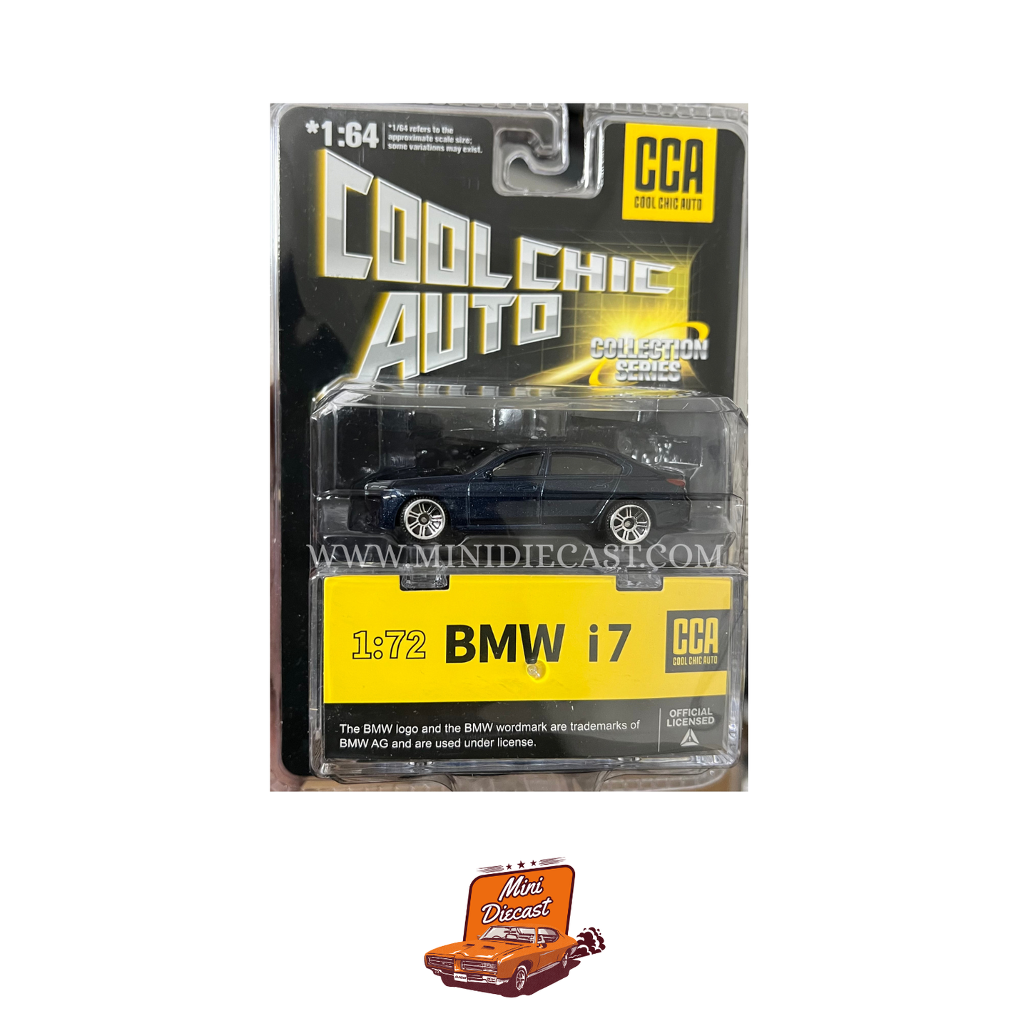 CCA BMW i7 Blue Black – Blister Pack (With Stackable Display Box)