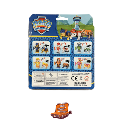 Dog Deformation – Paw Patrol – 6 Dog Mini Figurines (Imported)