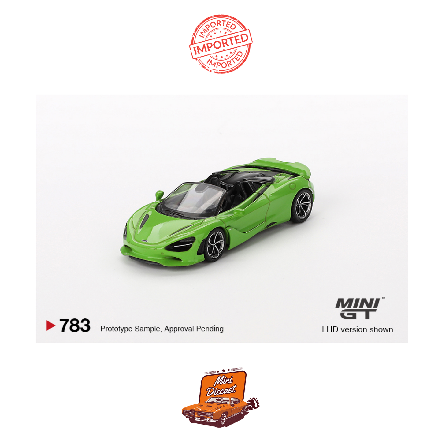 Mini GT #783 McLaren 750S Spider (Mantis Green)