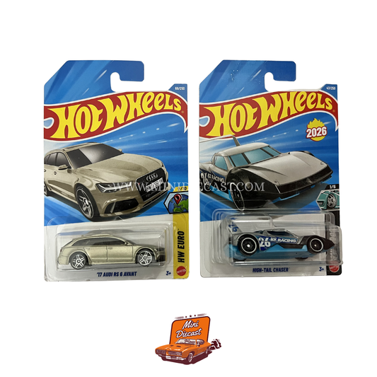 Hot Wheels Mainline (Set of 2) – ’17 Audi RS 6 Avant / High-Tail Chaser