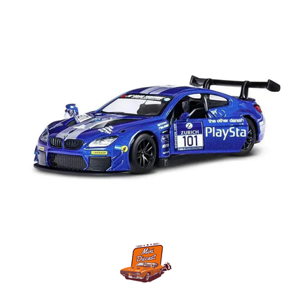 CCA BMW M6 GT3 PlayStation Livery 1:44 Scale with Acrylic Case