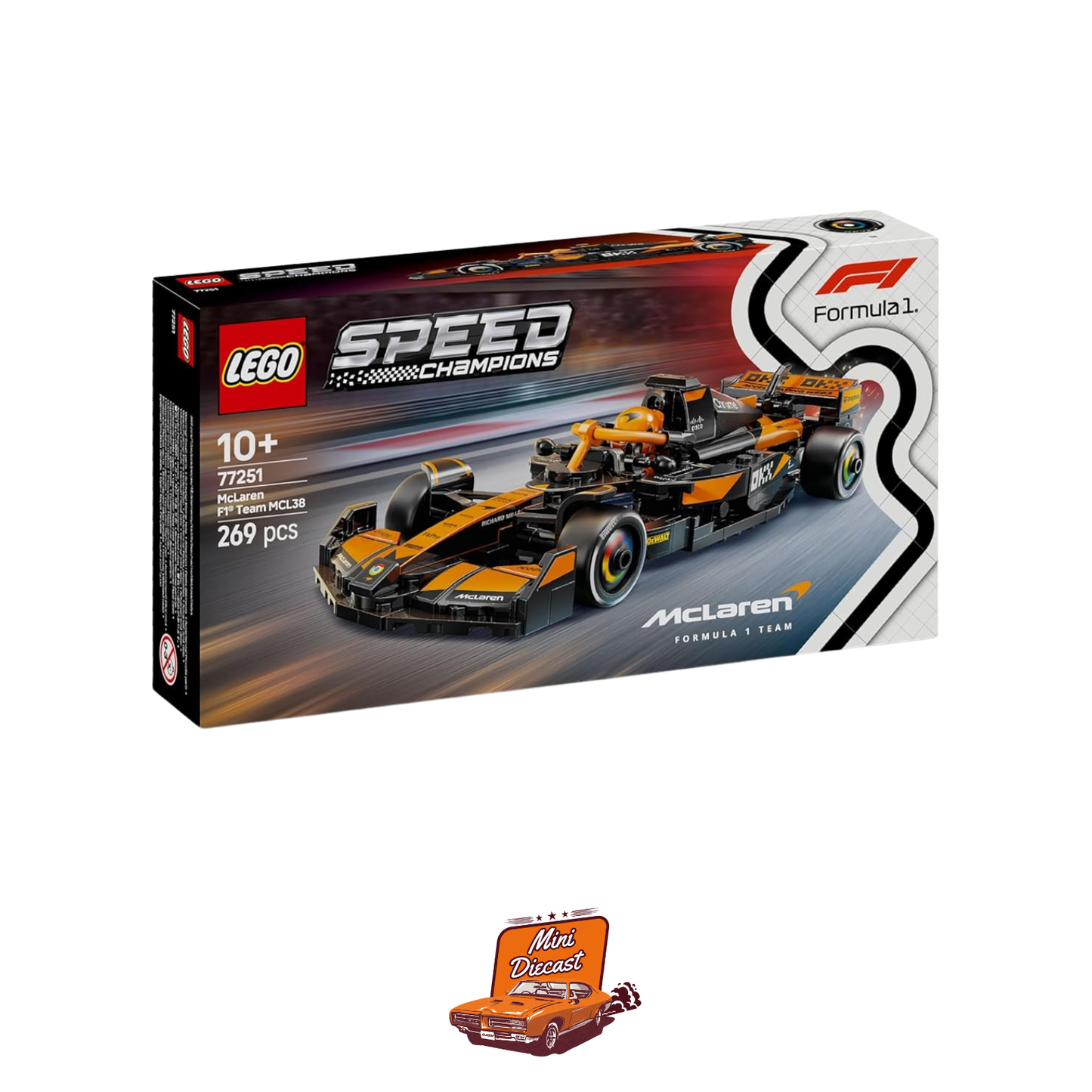 LEGO Speed Champions McLaren F1 Team MCL38 – 269 Pieces