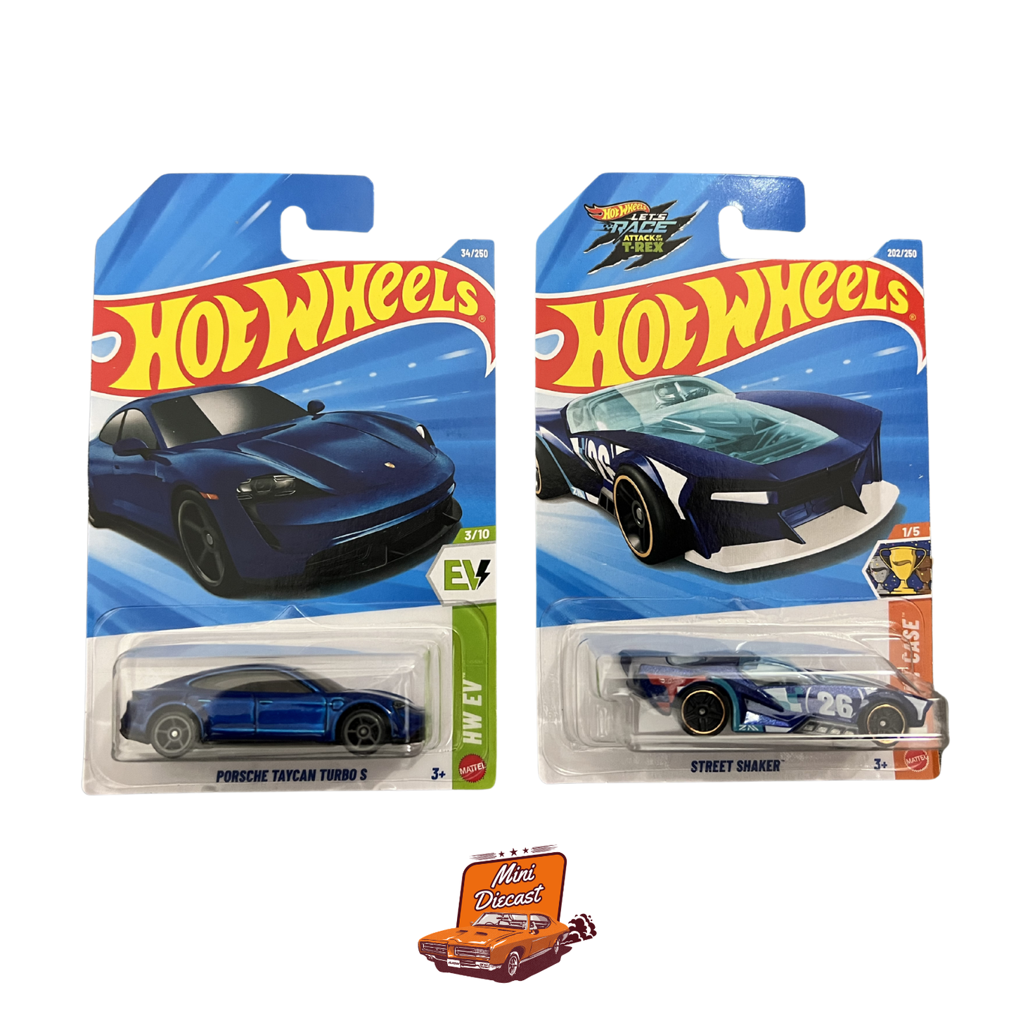 Hot Wheels Mainline (Set of 2) – Porsche Taycan Turbo S / Street Shaker