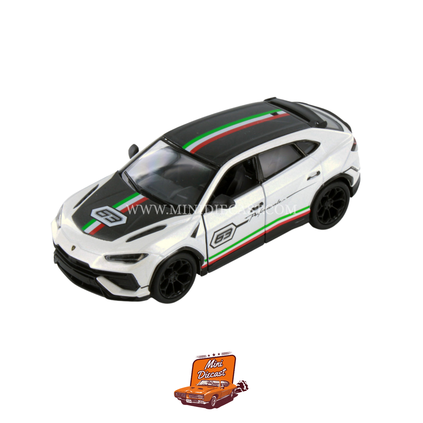 Kinsmart Lamborghini Urus Performante (Livery Edition) – 1:40 Scale White