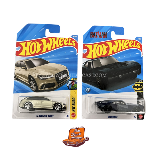 Hot Wheels Mainline (Set of 2) – ’17 Audi RS 6 Avant / Batmobile