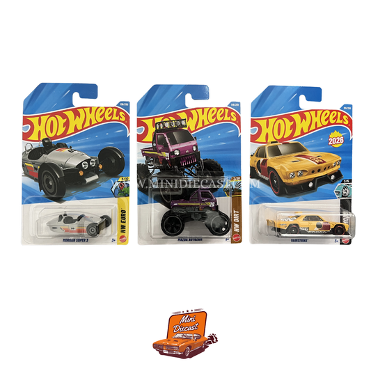 Hot Wheels Mainline (Set of 3) – Morgan Super 3 / Mazda Autozam / Vairstrike