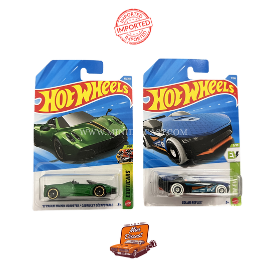 Hot Wheels Mainline (Set of 2) – '17 Pagani Huayra Roadster / Solar Reflex (Imported)