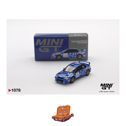 Mini GT #1078 Subaru Impreza WRC99 #23 2000 Acropolis Rally