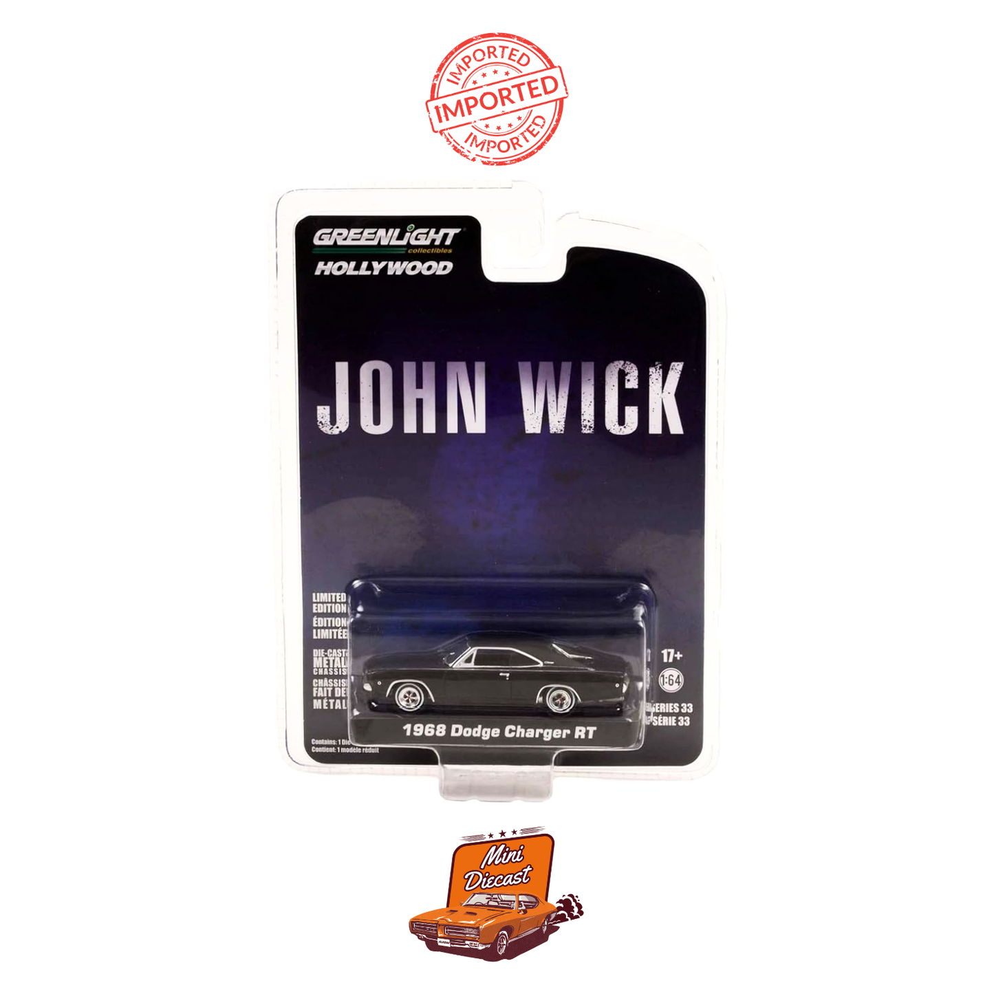 GreenLight John Wick 1968 Dodge Charger RT (Imported)