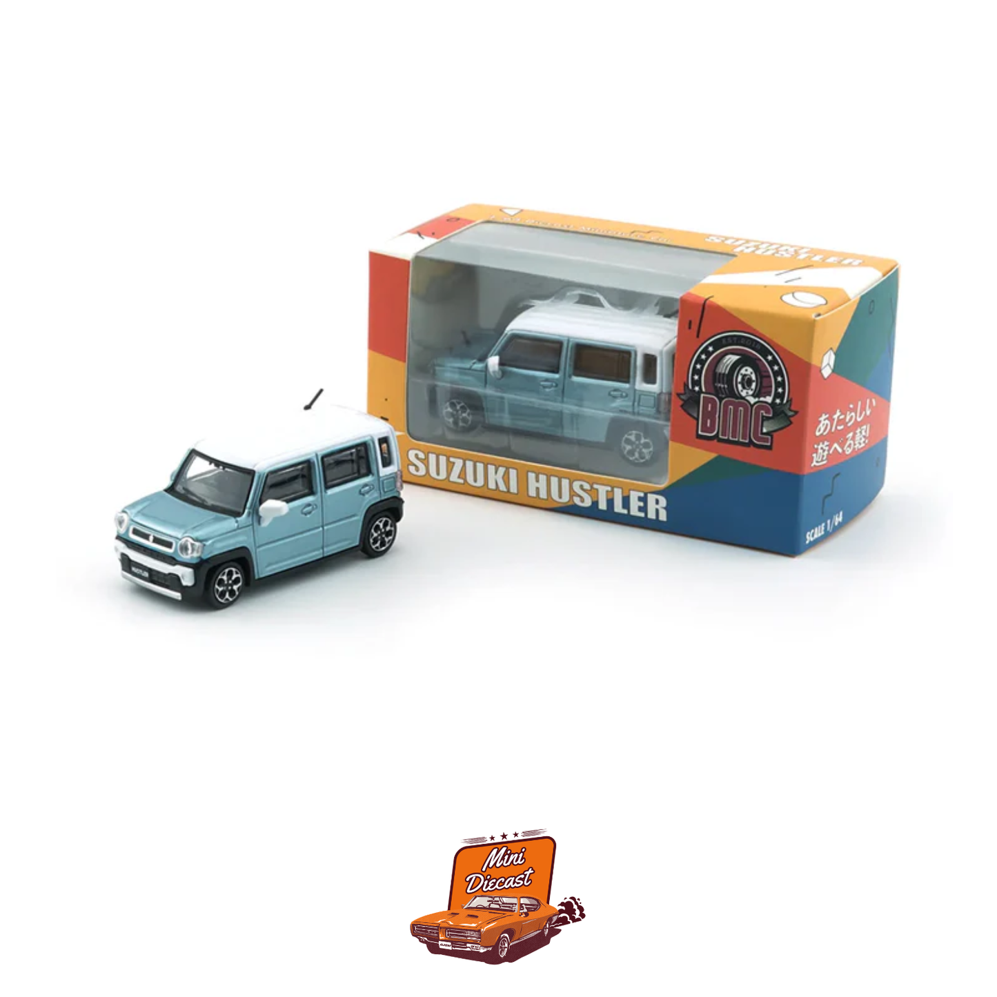 BM Creations Suzuki Hustler 2019 Off Blue Metallic / White Top (64B0390)