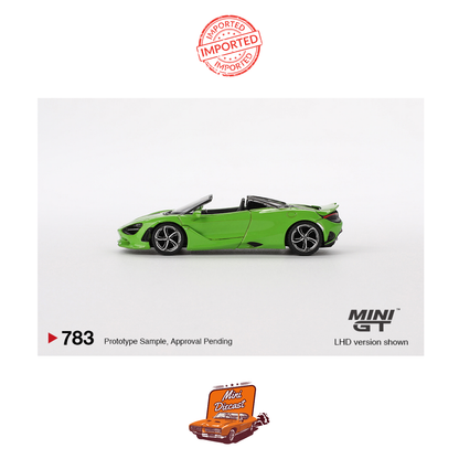 Mini GT #783 McLaren 750S Spider (Mantis Green)
