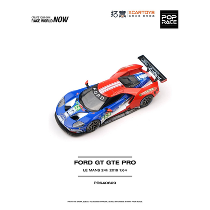 (Pre-Order) Pop Race PR640609 Ford GT GTE Pro – Le Mans 24H 2019