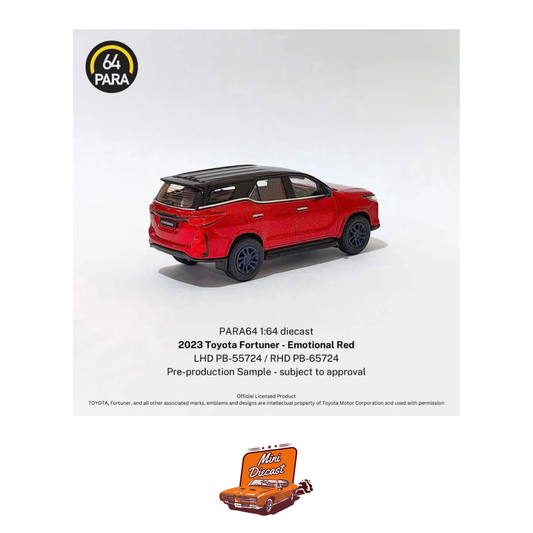 PARA64 2023 Toyota Fortuner – Emotional Red (1:64 Scale)