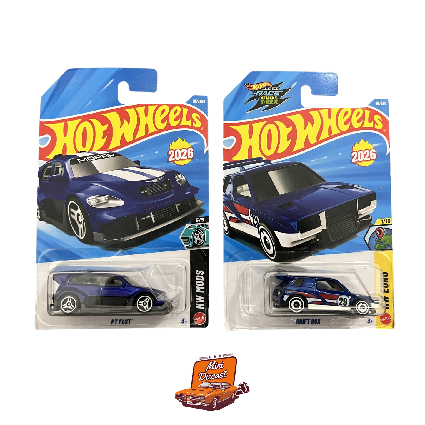 Hot Wheels Mainline (Set of 2) – PT Fast / Drift Box