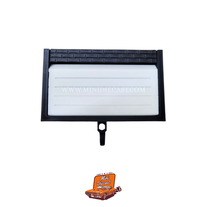 1:64 Mini Garage Key Holder 3D Printed - Black