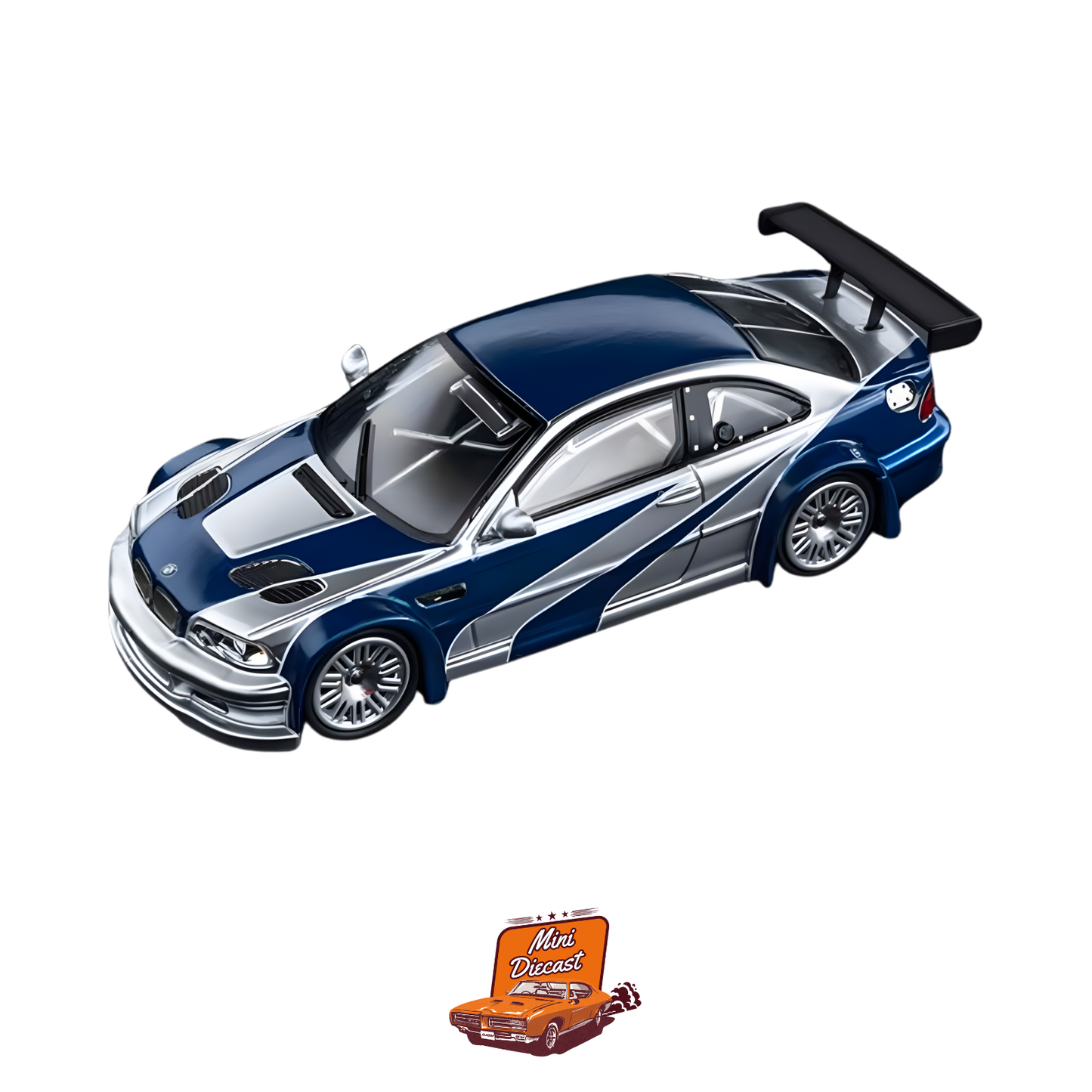 DCM BMW E46 M3 GTR 1:64 Scale – Need for Speed Livery