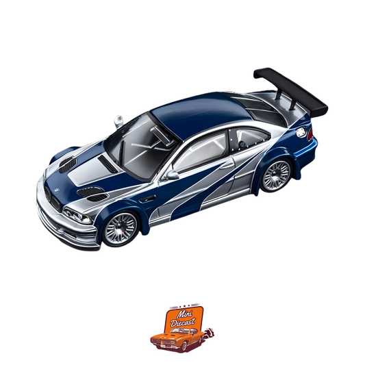 DCM BMW E46 M3 GTR 1:64 Scale – Need for Speed Livery