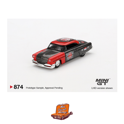 Mini GT #874 Lincoln Capri Hot Rod 1954 "Shadow Puppet" MINI GT x MIZU Diecast 2024 (Blister Pack)