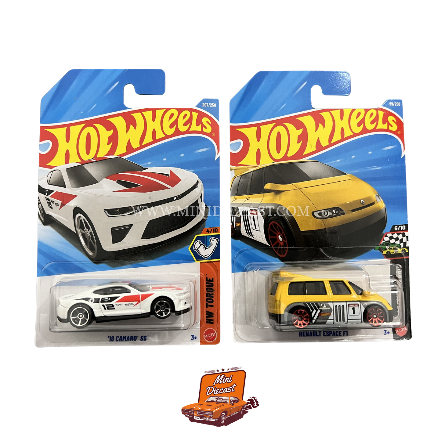 Hot Wheels Mainline (Set of 2) – '78 Camaro SS / Renault Espace F1