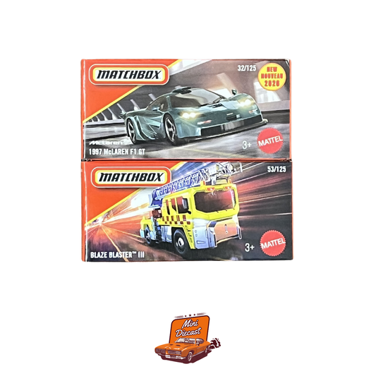 Matchbox (Set of 2) – 1997 McLaren F1 GT / Blaze Blaster™ II