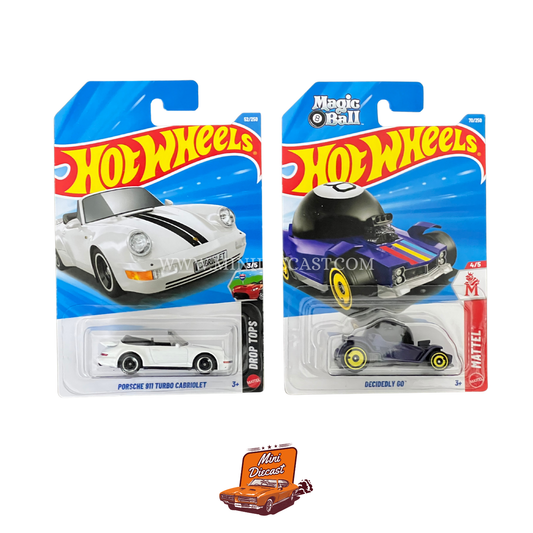 Hot Wheels Mainline (Set of 2) – Porsche 911 Turbo Cabriolet / Decidedly Go