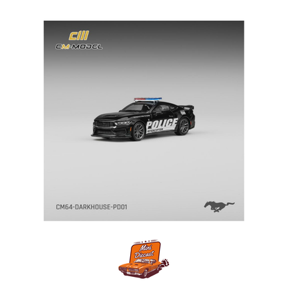 CM Model Ford Mustang Dark Horse Police Car (CM64-DarkHorse-PD01)