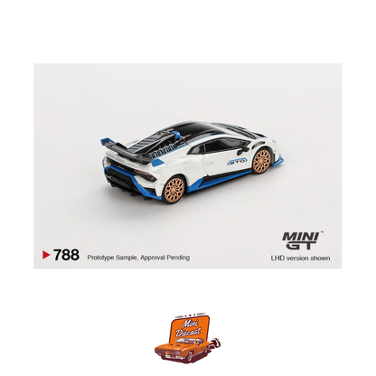 Mini GT #788 Lamborghini Huracán STO – Bianco Asopo