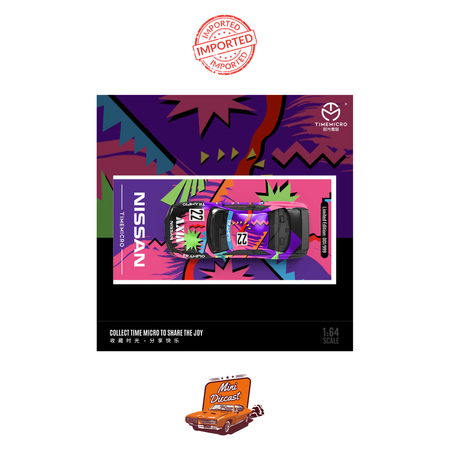 Time Micro Nissan GT-R R32 Axia #22 with Figurine (Imported)