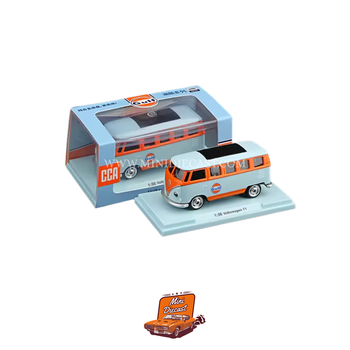 CCA Volkswagen T1 Gulf Livery (With Acrylic Case)