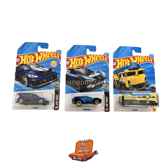 Hot Wheels Mainline (Set of 3) – PT Fast / Amaru GTC (TH) / 5 Alarm
