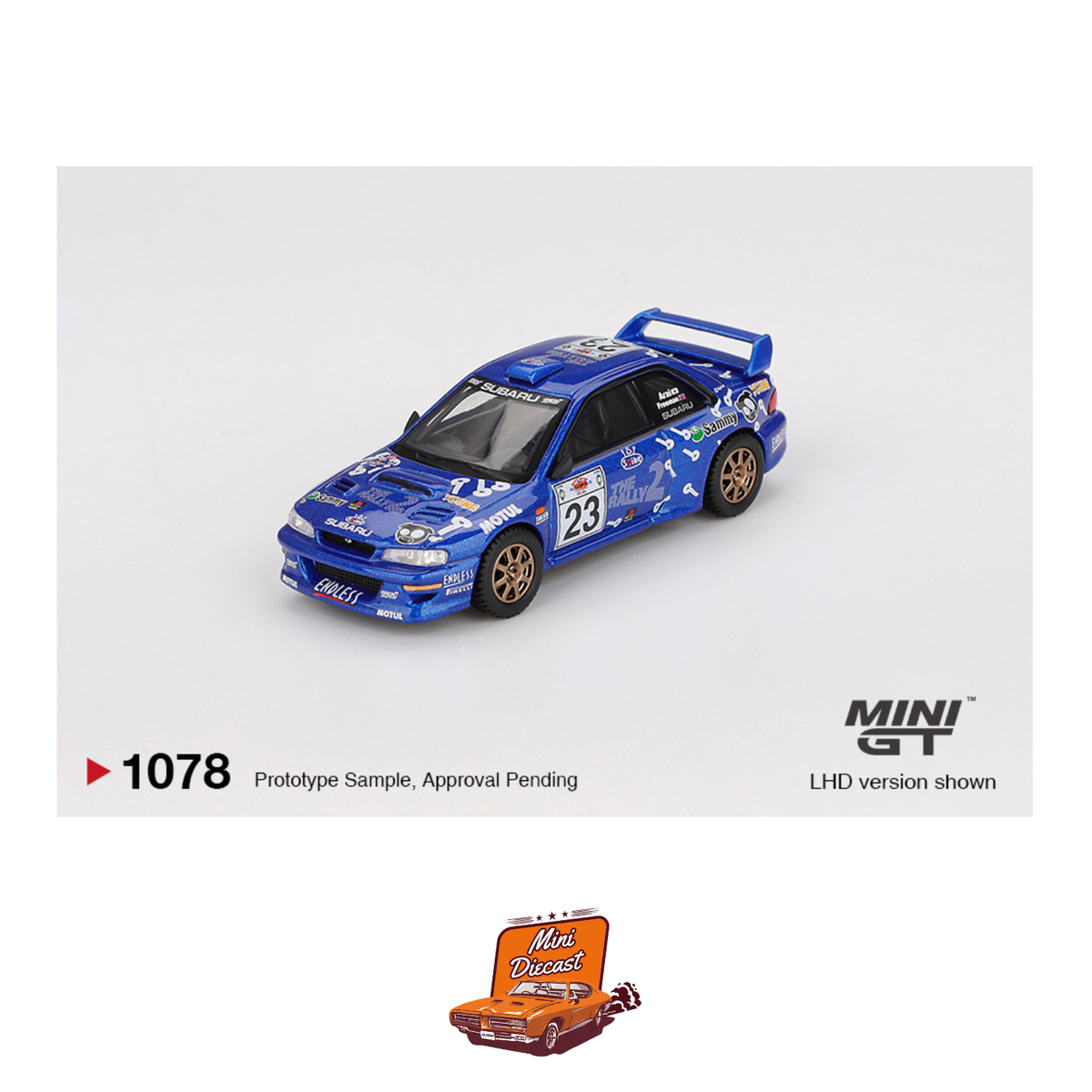 Mini GT #1078 Subaru Impreza WRC99 #23 2000 Acropolis Rally