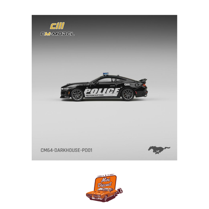 CM Model Ford Mustang Dark Horse Police Car (CM64-DarkHorse-PD01)
