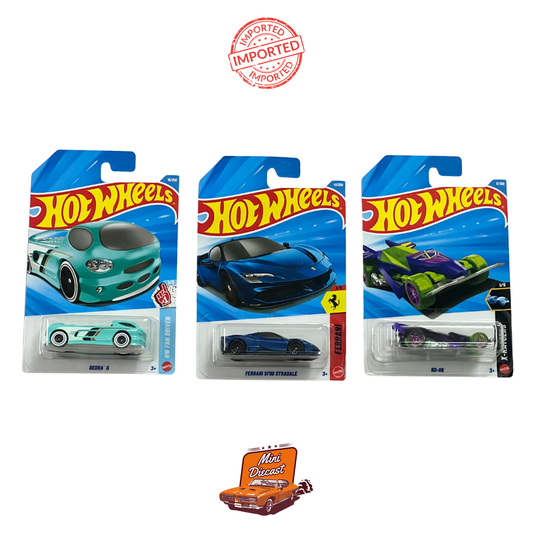 Hot Wheels Mainline (Set of 3) – Deora II / Ferrari SF90 Stradale / RD-06 (Imported)