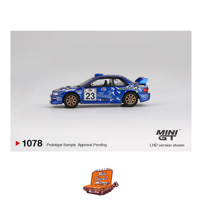 Mini GT #1078 Subaru Impreza WRC99 #23 2000 Acropolis Rally