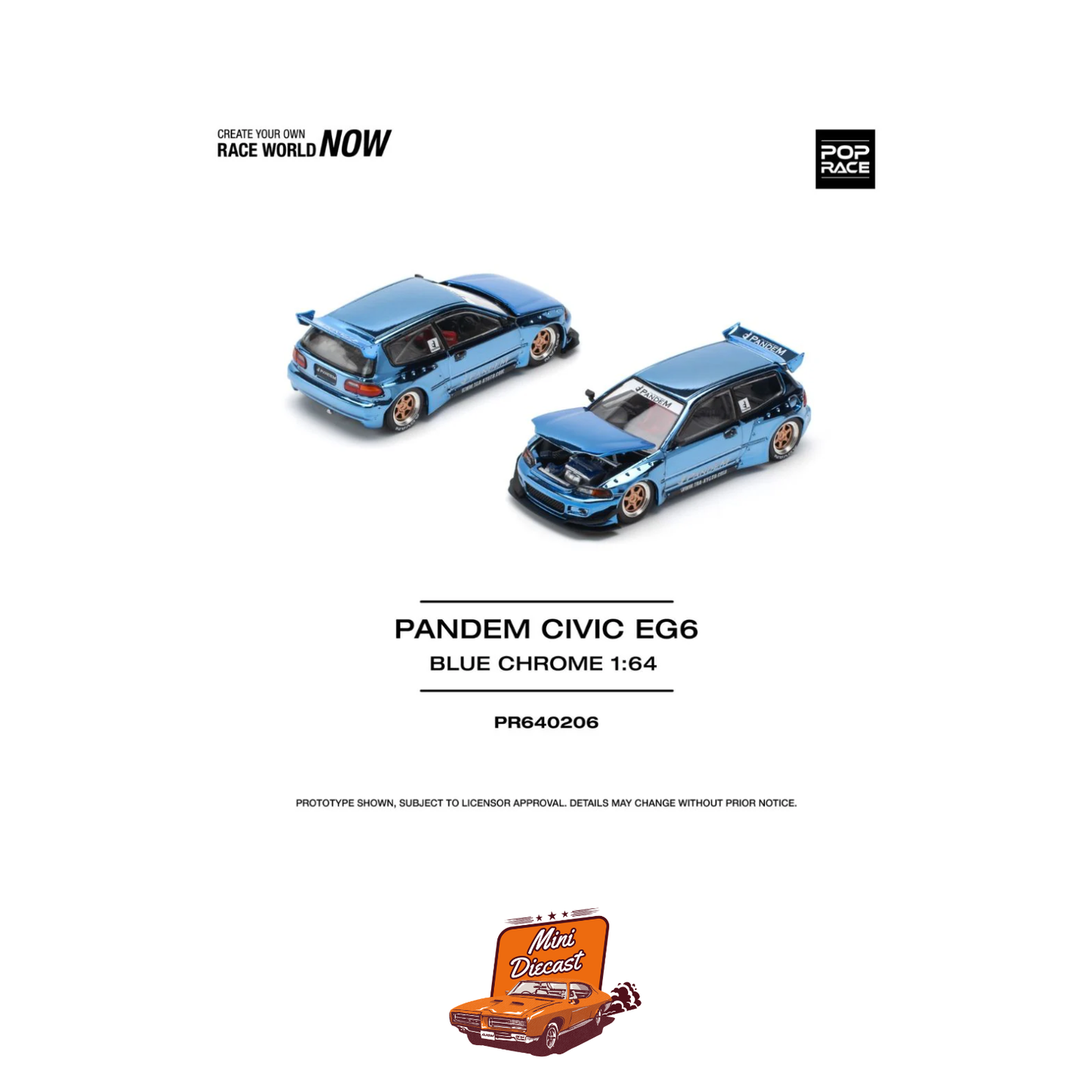 Pop Race Pandem Civic EG6 PR64-206