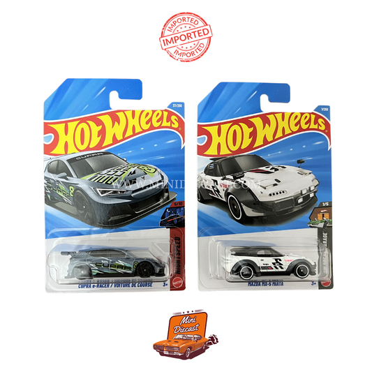 Hot Wheels Mainline (Set of 2) – CUPRA e-Racer / Mazda MX-5 Miata (Imported)