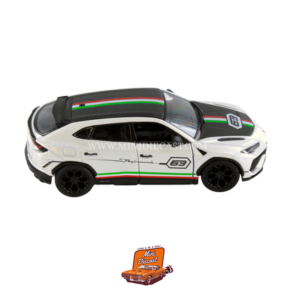 Kinsmart Lamborghini Urus Performante (Livery Edition) – 1:40 Scale White